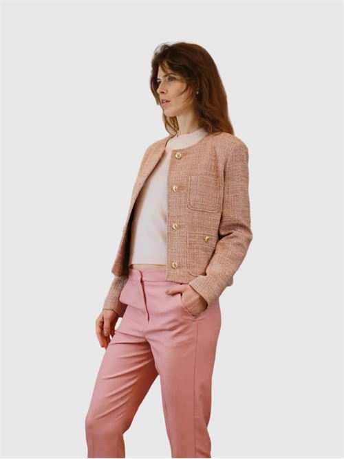 Crew-neck jacket in elegant cotton-blend fabric MAXMARA WEEKEND | 2415041061600004